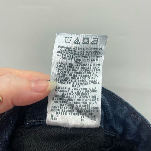 LEE Women's High Rise Jeans Denim Straight Leg Relaxed Fit Blue Size 16 Petite - Picture 7 of 10